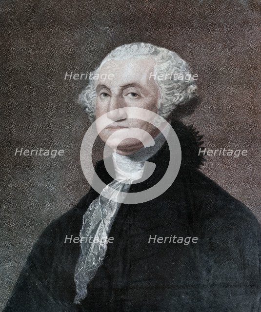 George Washington, first President of the United States, c1798 (1912).Artist: William Nutter