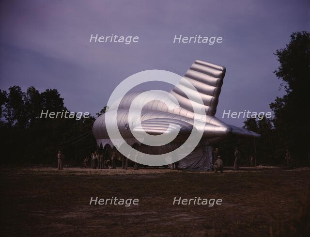 Barrage balloon, Parris Island, S.C., 1942. Creator: Alfred T Palmer.