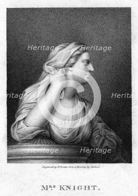 Mrs Knight, Singer and favourite of Charles II, c1750-1780.Artist: W Evans