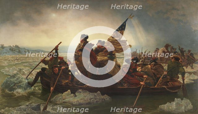 Washington Crossing the Delaware, 1851. Creator: Emanuel Gottlieb Leutze.
