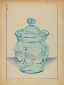Glass Container, 1935/1942. Creator: S. Brodsky.