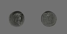Coin Depicting the God Apollo, 146-139 BCE, issued by of Demetrius II. Creator: Unknown.