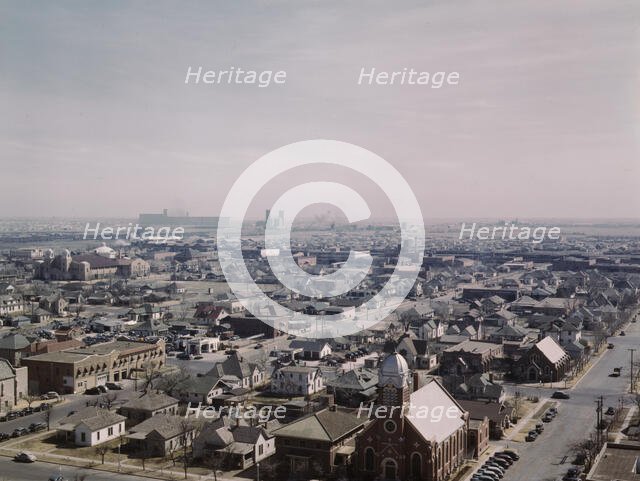 Amarillo, Texas, general view, Santa Fe R.R. trip, 1943. Creator: Jack Delano.