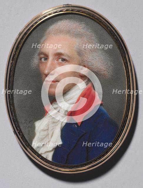 Portrait of a Man, 1786. Creator: John I Smart (British, 1741-1811).