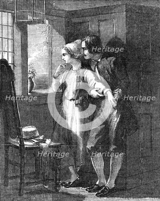 "Evangeline" - painted by John Absolon - from the Exhibition of the New Society of Scottish..., 1854 Creator: Unknown.