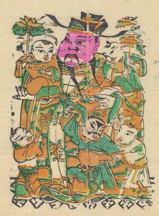 One hundred thirty-five woodblock prints including New Year's pictures (nianh..., 19th-20th century. Creator: Unknown.