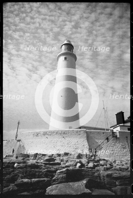 St Mary's Lighthouse, Whitley Bay, North Tyneside, c1955-c1980. Creator: Ursula Clark.