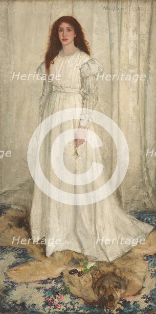 Symphony in White, No. 1: The White Girl, 1862. Creator: James Abbott McNeill Whistler.