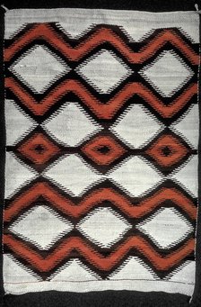 Navajo blanket, North American Indian, 19th century. Artist: Unknown