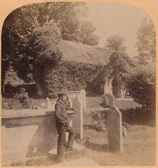 'The tiny Norman Church, quaintest spot in England, Bonchurch, Isle of Wight', 1900. Creator: Underwood & Underwood.