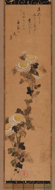 Chrysanthemums, 18th-19th century. Creator: Ogata Kenzan.