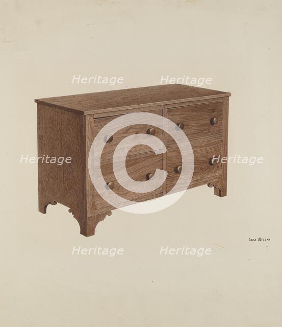 Bureau, c. 1940. Creator: Rosa Rivero.