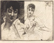 Madeleine Lemaire, 1900. Creator: Paul Albert Besnard.