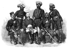 Group of the Police Force newly organised in Bengal, 1864. Creator: Mason Jackson.