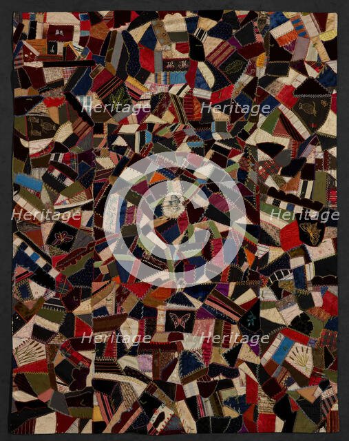 Crazy Quilt, about 1885. Creator: Unknown.