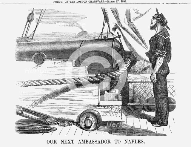 'Our next Ambassador to Naples.' 1858. Artist: Unknown