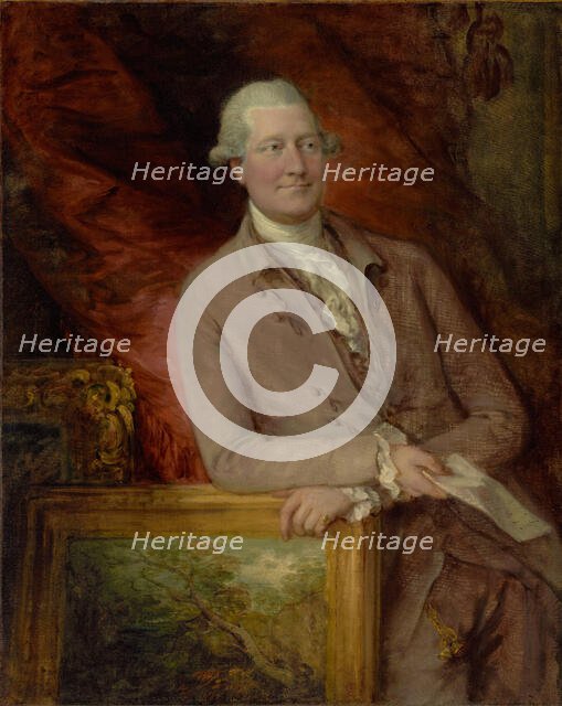 Portrait of James Christie (1730-1803), 1778. Creator: Thomas Gainsborough.