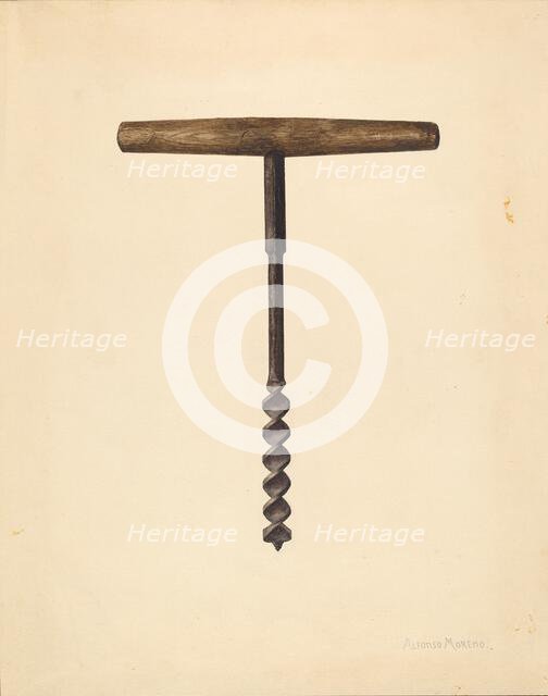 Auger, c. 1938. Creator: Alfonso Moreno.