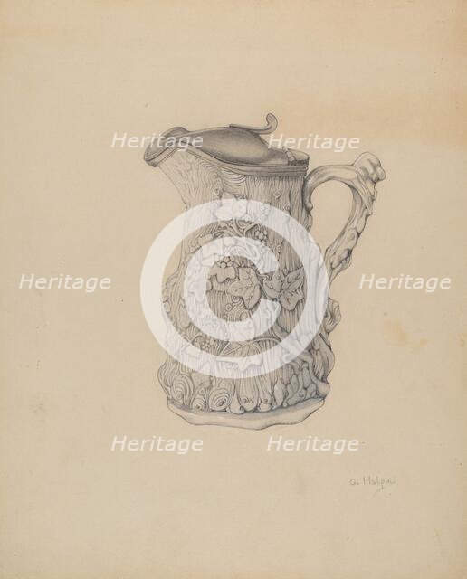 Syrup Pitcher, c. 1937. Creator: Grace Halpin.