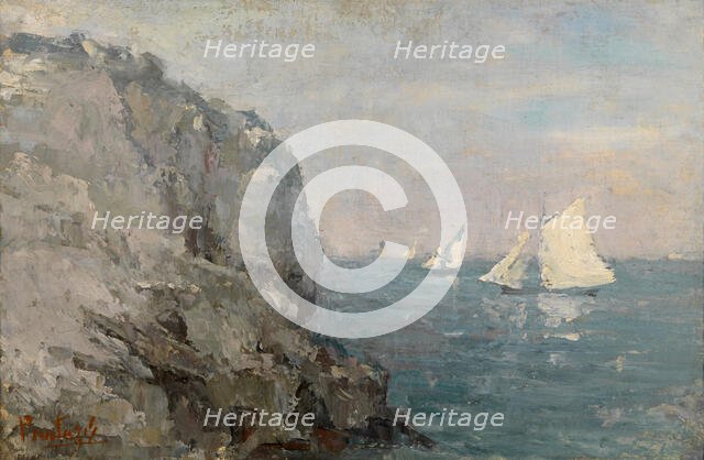 The Cliff, 1882. Creator: Pericles Pantazis.