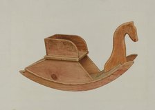 Child's Rocking Chair, 1935/1942. Creator: Alfred H. Smith.