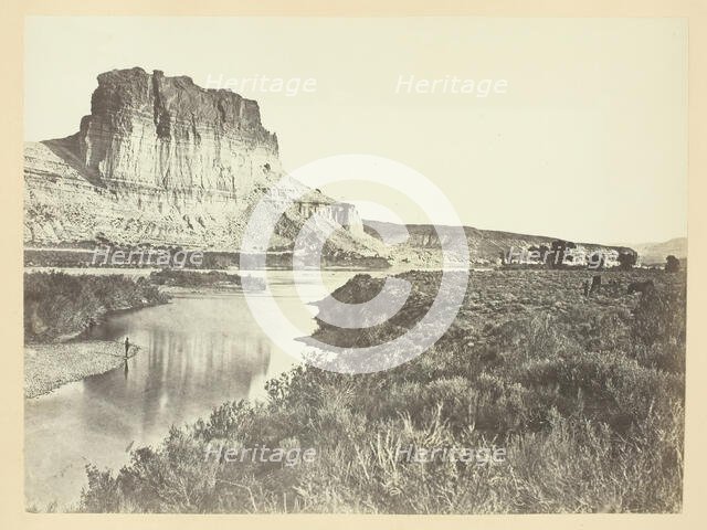 Castle Rock, Green River Valley, 1868/69. Creator: Andrew Joseph Russell.