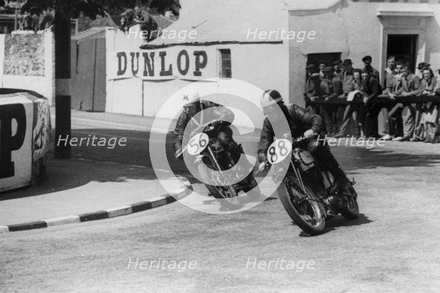 Matchless & Norton 1948 Isle of Man Clubman's Tourist Trophy race. Creator: Unknown.