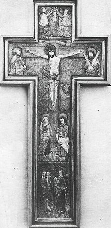 Orphrey, Cross, French, 15th century. Creator: Unknown.