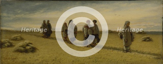 The Return of the Reapers from the Field in the Ryazan province, 1874. Artist: Perov, Vasili Grigoryevich (1834-1882)