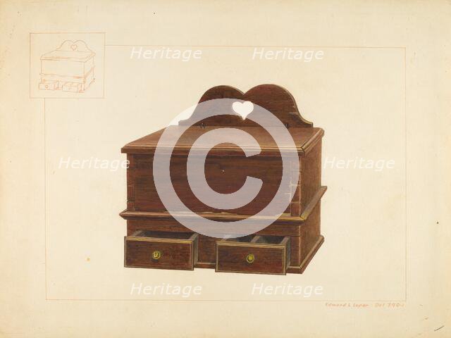 Cabinet Spice Box, c. 1938. Creator: Edward L Loper.