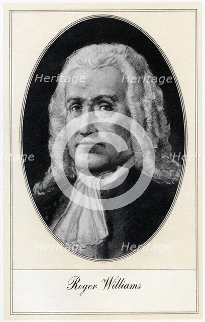 Roger Williams, Anglo-American theologian, (early 20th century).Artist: Gordon Ross