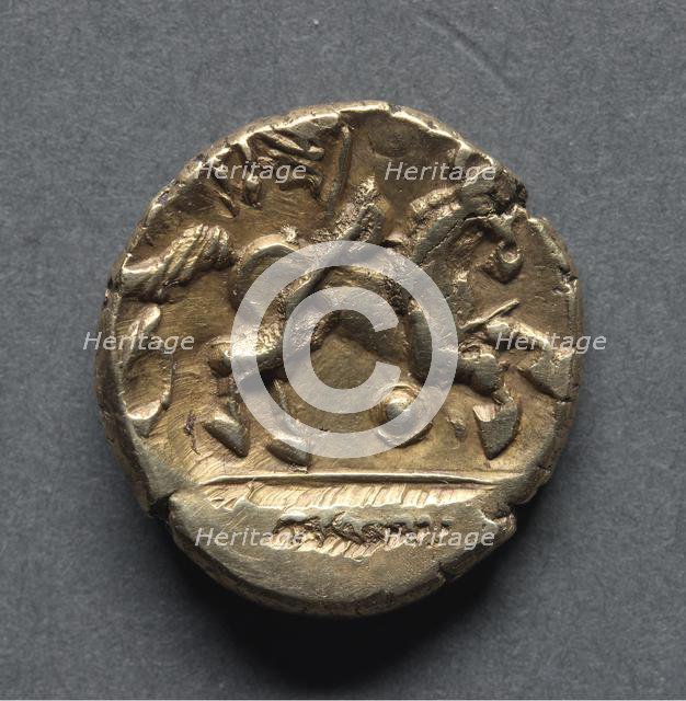 Catuvellaunian Stater (reverse), c. 40-20 B.C.. Creator: Unknown.