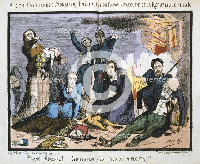 Paris Commune, 1871. Artist: Anon