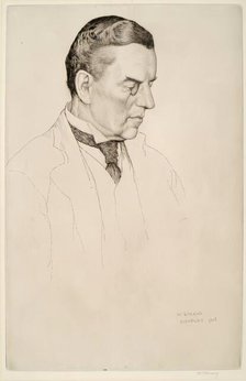 Portrait of the Right Hon. Joseph Chamberlain, 1903. Creator: William Strang.