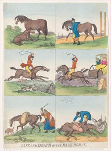Life and Death of the Race Horse, September 25, 1811., September 25, 1811. Creator: Thomas Rowlandson.
