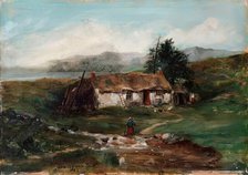 Croft Scene, 1882. Creator: John Francis Faed.