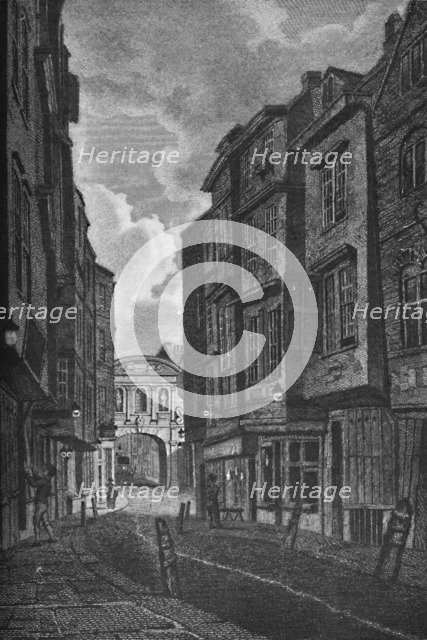 'Temple Bar from Butcher Row', 1907. Artist: Unknown.