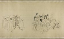 Barbarian Envoys Presenting Tribute, Qing dynasty (1644-1911), c. 1850/1900. Creator: Unknown.