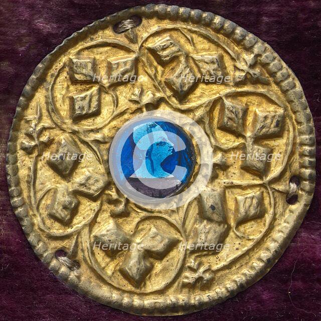 Costume Ornament with Profile Portrait, c. 1380/1400. Creator: Unknown.