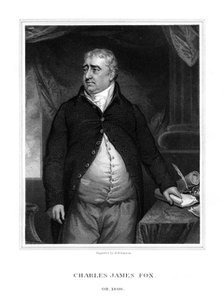 Charles James Fox, British politician, (1833).Artist: H Robinson