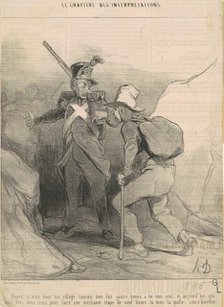 Quand tu étais dans ton village t'aurais ..., 19th century. Creator: Honore Daumier.