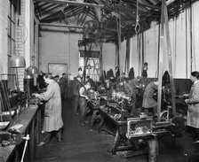The Birmingham Small Arms factory, Small Heath, Birmingham, February 1917. Artist: Adolph Augustus Boucher.