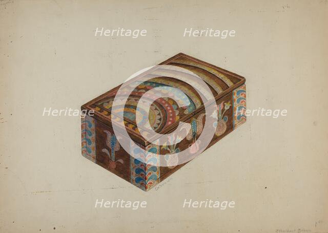 Pa. German Box, c. 1941. Creator: Ethelbert Brown.