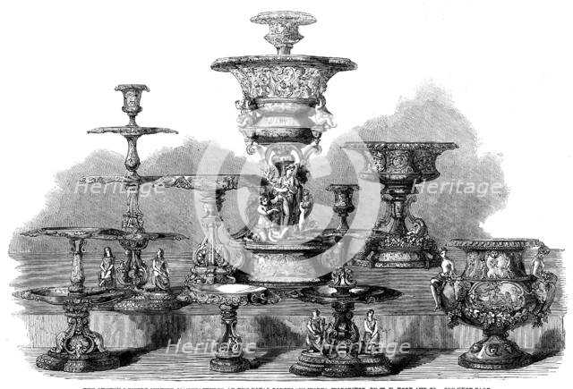The International Exhibition: the Queen's Dessert Service, manufactured at the Royal..., 1862. Creator: Unknown.