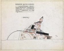 Architectural Study, 1920. Artist: Shevchenko, Alexander Vasilyevich (1883-1948)