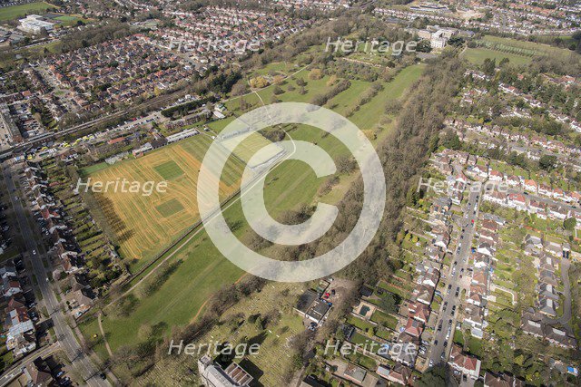 Landscape park at Canons Park, Harrow, London, 2018. Creator: Historic England Staff Photographer.