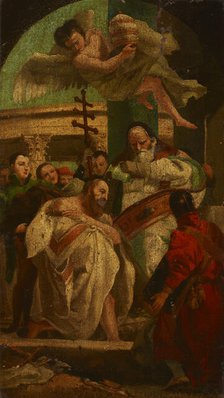 Baptism of King Chlodwig I (ca. 466-511), turn of the 17th and 18th centuries. Creator: Unknown.
