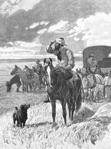 ''In Search of a New Home - A Scene in the Far West', 1891. Creator: John Charlton.