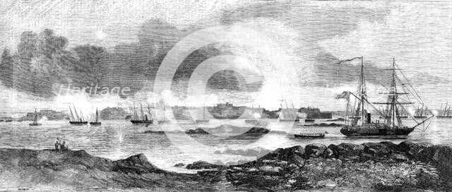The Attack on Sveaborg, 1856.  Creator: Unknown.