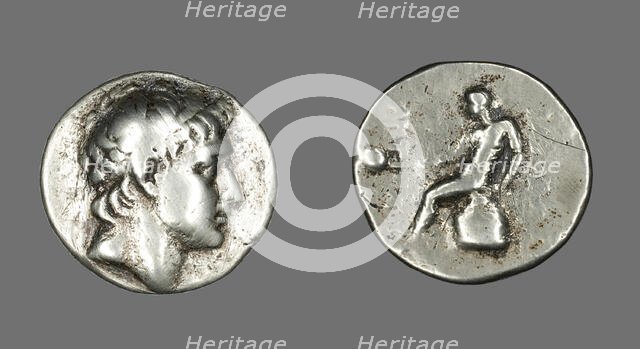 Tetradrachm (Coin) Portraying Antiochus I, II or III (?), 3rd-2nd century BCE. Creator: Unknown.